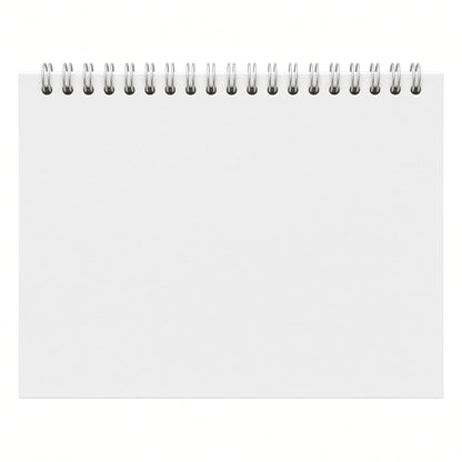 Yassin Mini Spiral Sketch Drawing Notebook White Paper  – 30 Sheets, 140 GSM, 21 × 15 cm - Size : A5 - No:1125