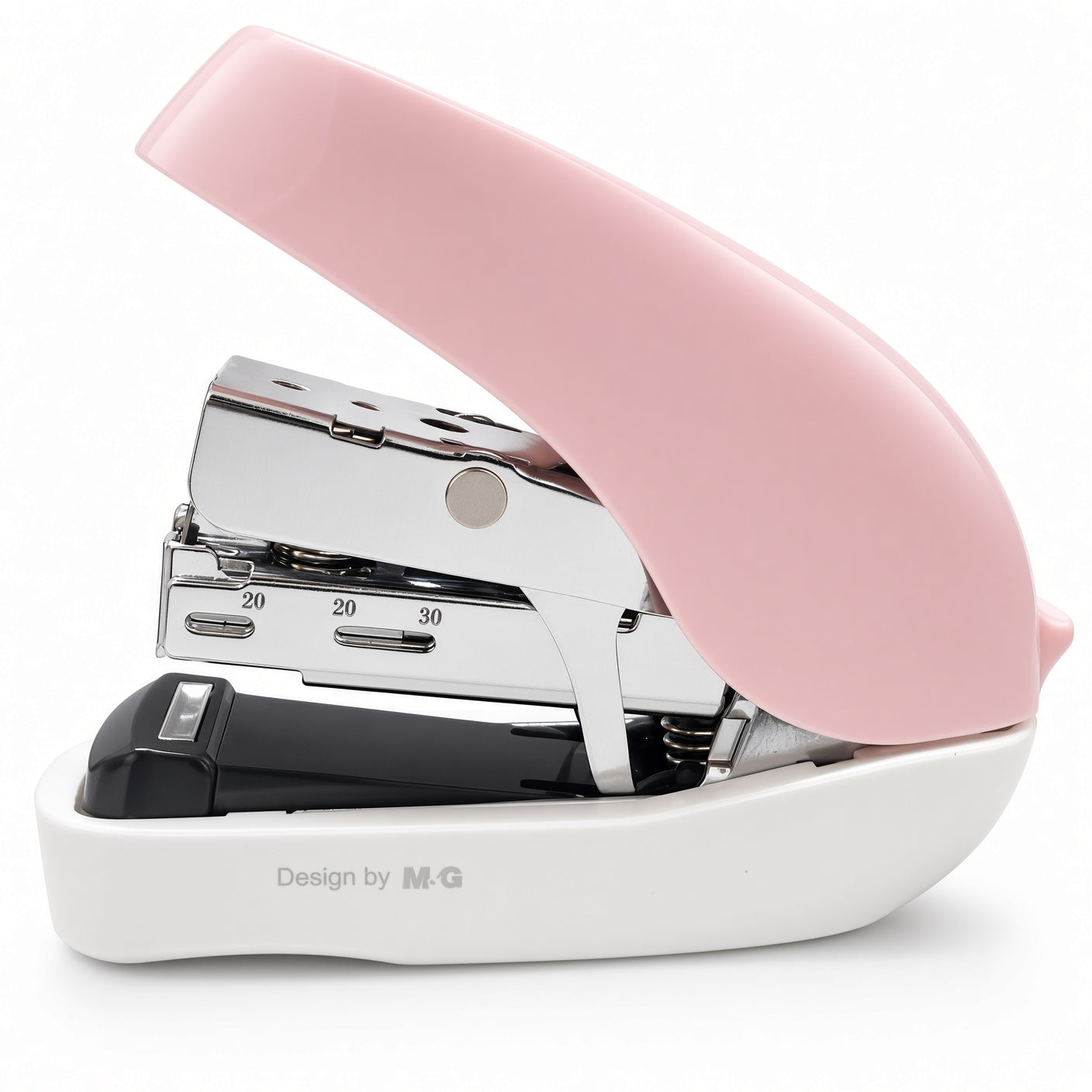 M&G Chenguang EaseJoy Stapler with 1000 Staples, 24/6, 25-Sheet Capacity, Power-Saving Design, Assorted Color - 1pcs - No: ABS916LD