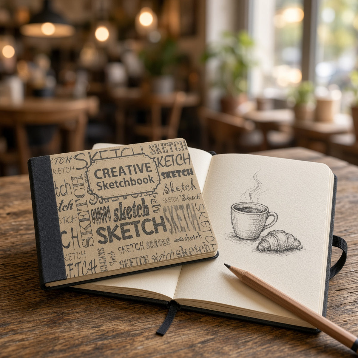 Yassin A6 Creative Sketchbook 160 Pages – Blank Drawing & Sketching Notebook – 95 × 140 mm - No: 1345