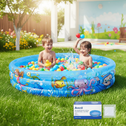 Jilong Avenli Sea World Inflatable 3 Ring Pool For Kids - No:51003