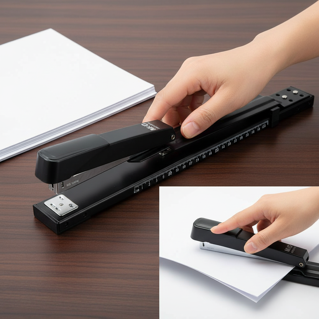 M&G Long Arm Stapler with Ruler (ABS916FM)