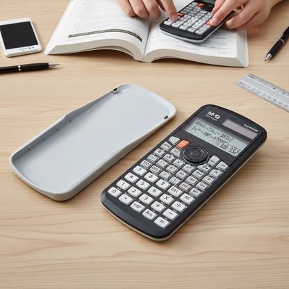 M&G Chenguang Scientific Calculator, Advanced Calculations for School, Large Display, Solar & Battery MGC-991EX- No:ADG981K3