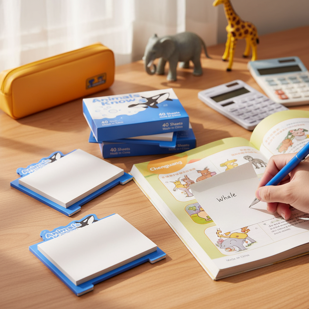 M&G Chenguang Animal Know Sticky Notes For Students 40 Sheets 76 * 101mm white paper - No:YS-447