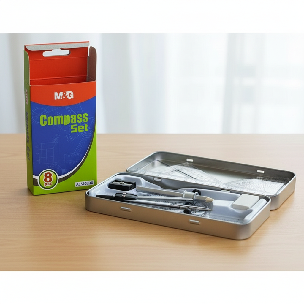 M&G Chenguang Compass set 8pcs With Box 8pcs - No:ACS908D0