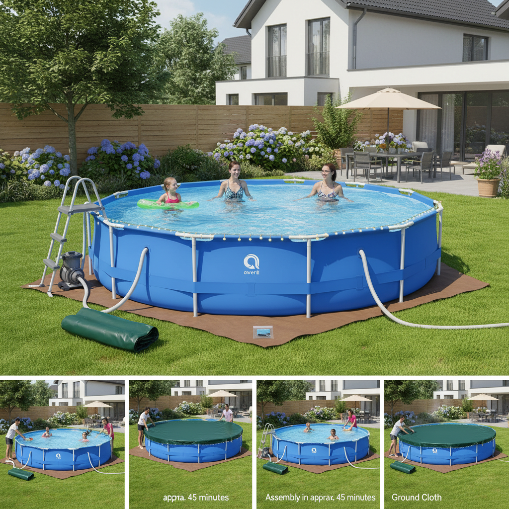 Jilong Avenli Round frame pool set 4.5x1.22m -No:17802EU