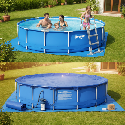 Jilong Avenli Round frame pool set 4.5x1.22m -No:17802EU