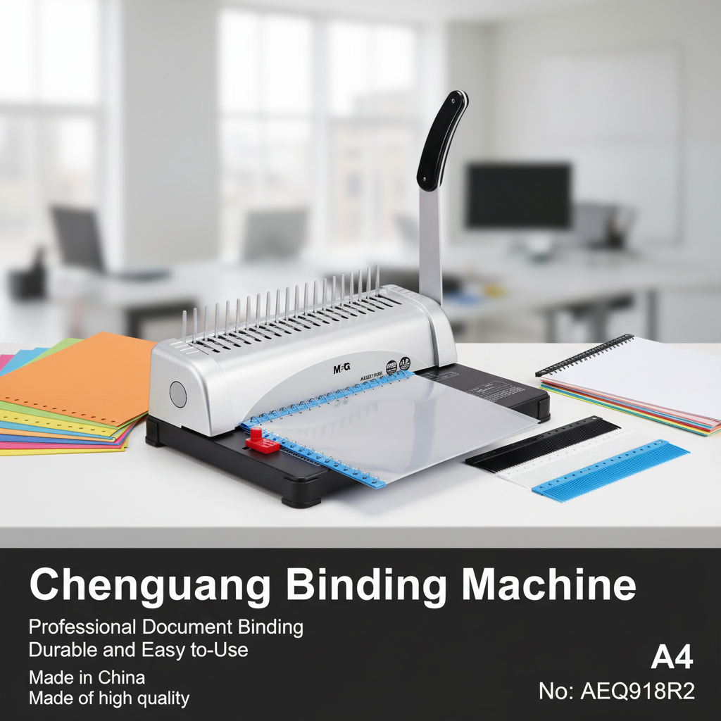 M&G Chenguang Binding Machine, Professional Document Binding, Durable and Easy-to-Use - A4 - No:AEQ918R2