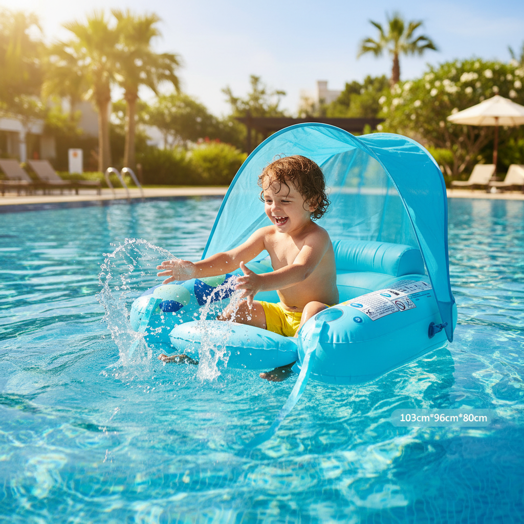 Jilong Inflatable Pool Float Chair with Canopy - 103cm*96cm*80cm - No:37275