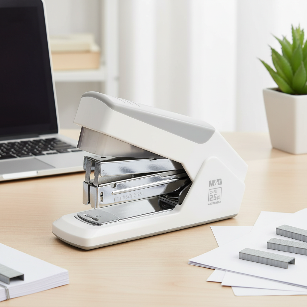 M&G Chenguang Labor-saving Large  Stapler 24/6 Compact Binding, Lightweight - No:ABS92896A