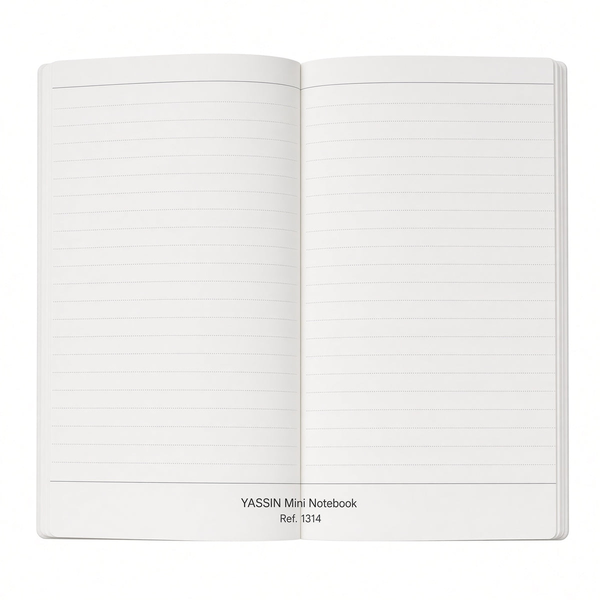 YASSIN Mini Thread-bound Notebook – 32 Sheets, 13.5 × 20 cm, 80 GSM – Ruled Notebook with Fun Red Cover - 1pcs - No: 1314