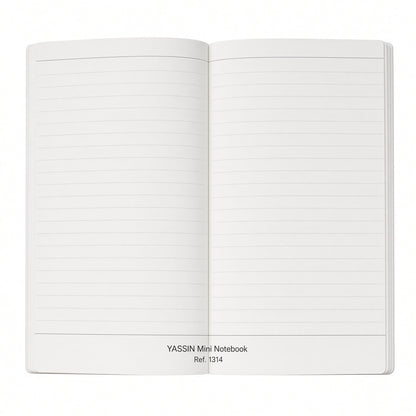 YASSIN Mini Thread-bound Notebook – 32 Sheets, 13.5 × 20 cm, 80 GSM – Ruled Notebook with Fun Red Cover - 1pcs - No: 1314