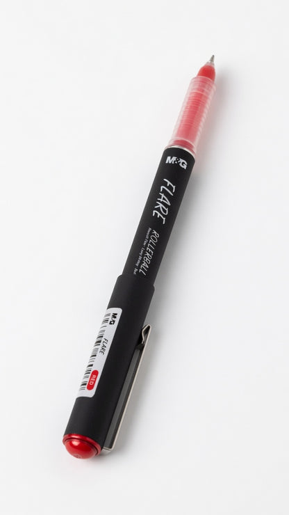 M&G Chenguang FLARE Rollerball Pen 0.7mm – Smooth Writing Gel Ink Pen | Blue, Black & Red - 1pcs - No: ARP50175