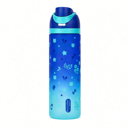 Go Further 850ml Water Bottle with Straw – Leak-Resistant Sports & School Bottle, 29.92oz