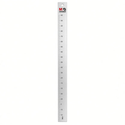 M&G Chenguang Aluminum Ruler 50 cm / 20 Inch – Precise Metric & Imperial Scale, Durable Metal Ruler for School, Office & Drawing - No: ARL960DZ