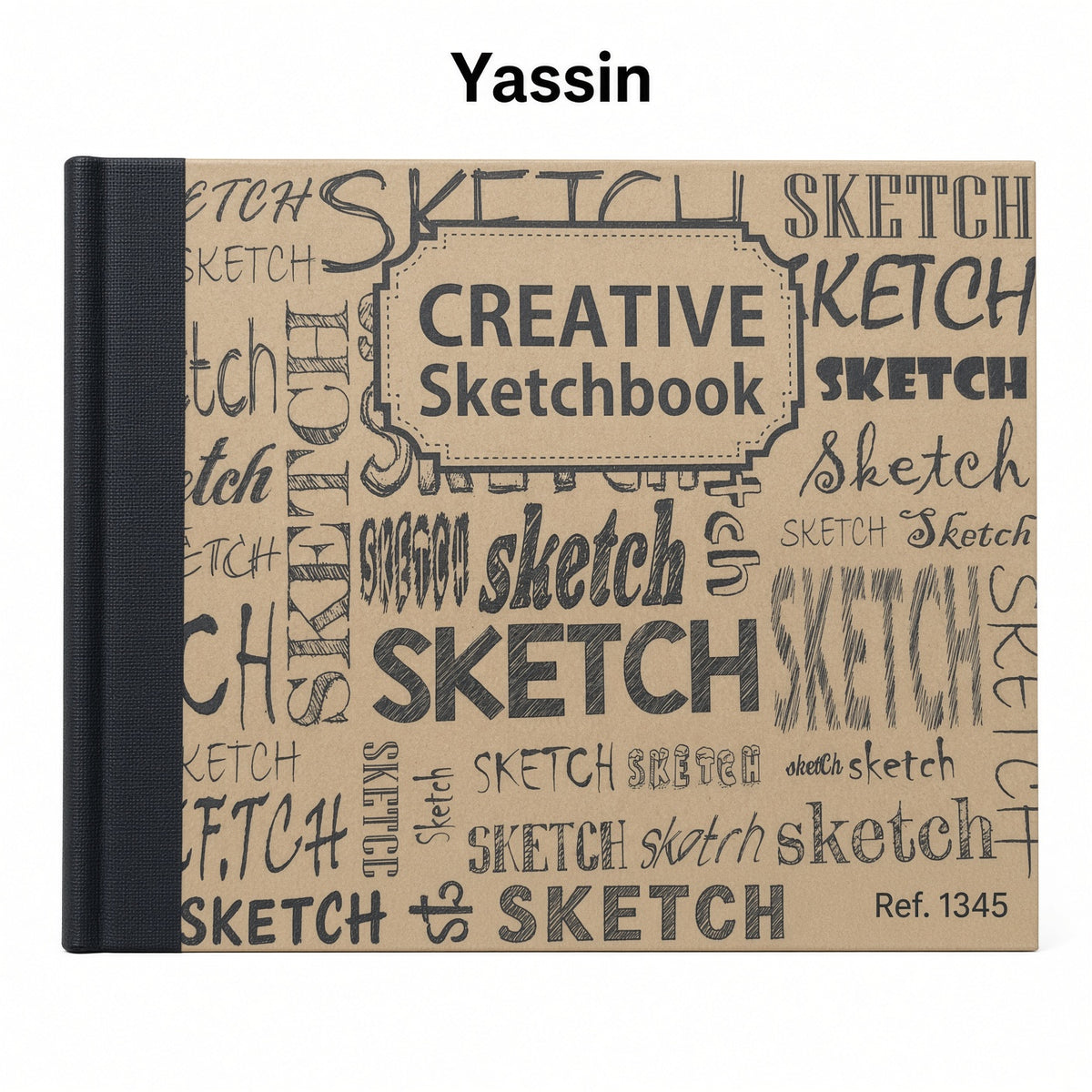 Yassin A6 Creative Sketchbook 160 Pages – Blank Drawing & Sketching Notebook – 95 × 140 mm - No: 1345