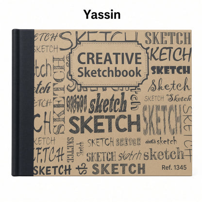 Yassin A6 Creative Sketchbook 160 Pages – Blank Drawing & Sketching Notebook – 95 × 140 mm - No: 1345
