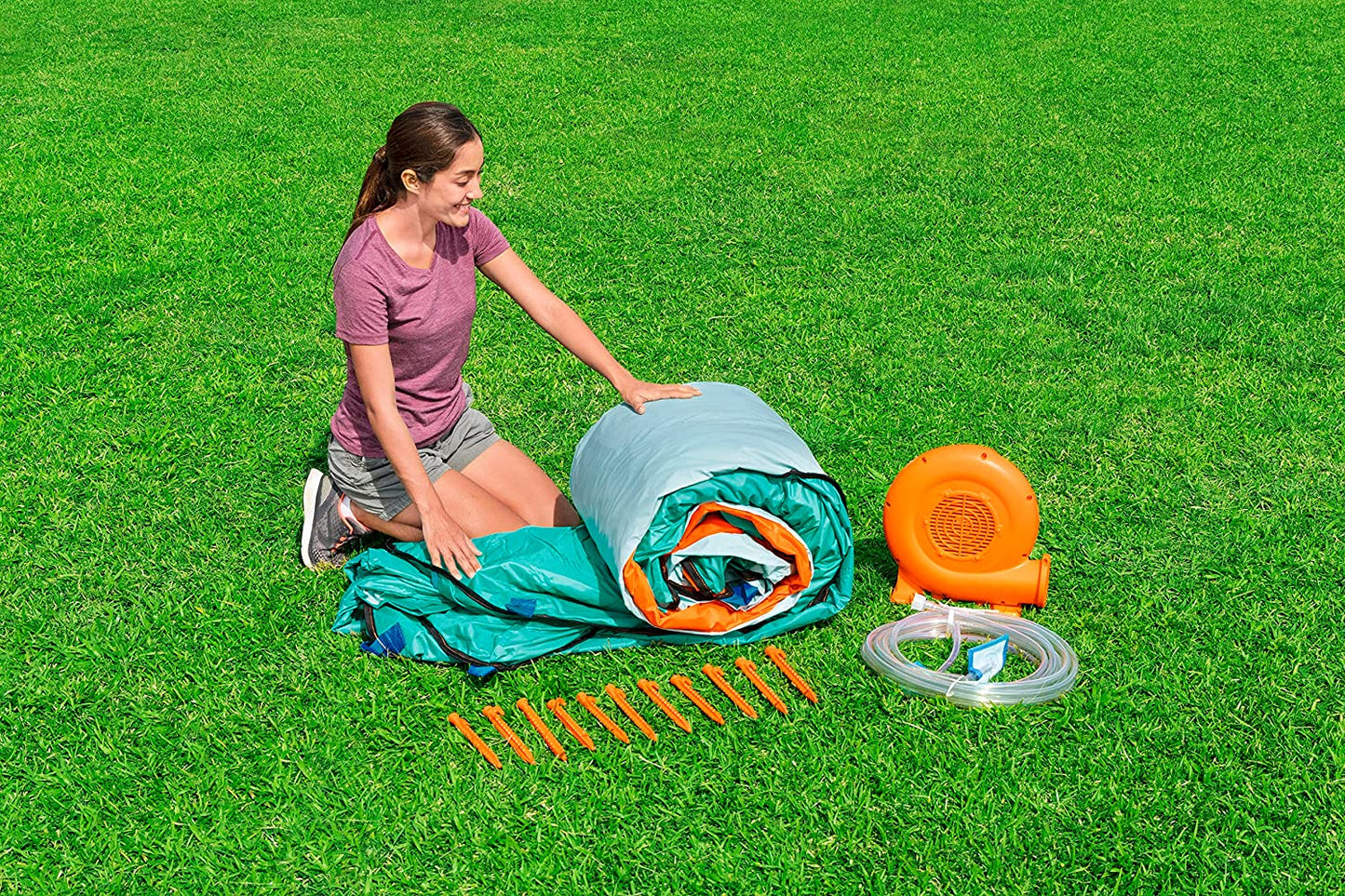 مركز ألعاب مائية من بيست واي مع زحليقة كانوبي كوف - 426*369*173 سم - رقم: 53436