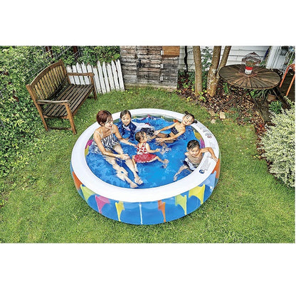 Jilong Sunclub Rainbow Inflatable Kiddie Pool 190 x  50 cm - No:10628
