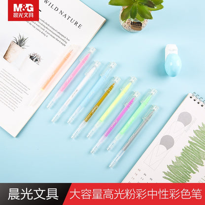 M&G  Chenguang large-capacity high-gloss pastel neutral color pen - 9 colors - No:AGPY5503
