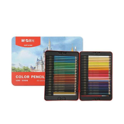 M&G Chenguang wooden pencil 48 colors metal box - No:AWP343B6