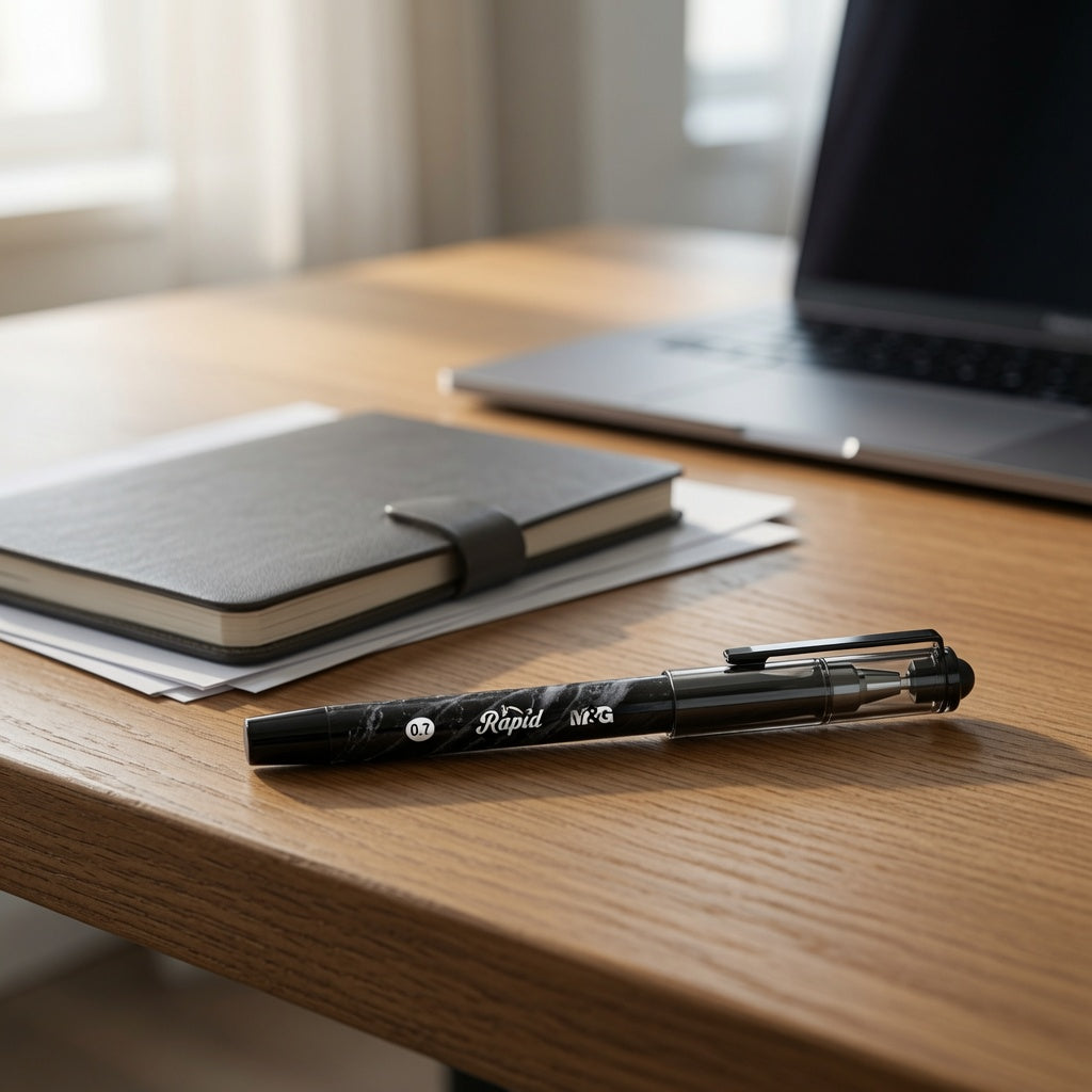 M&G Chenguang Rapid Stick Gel Pen 0.7mm – Black Ink | Smooth Writing | Metal Clip - 1 Pcs - No: AGP11574 (Copy)