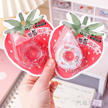 شريط تصحيح شفاف محدود الإصدار بنكهة الفراولة الفاتحة من إم آند جي، طول 12 مترًا - رقم: ACT55704 - قطعة واحدة 