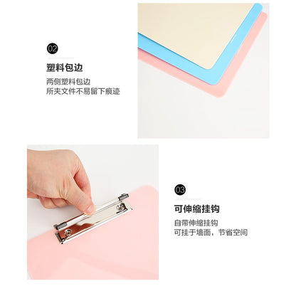 M&G Chenguang  A4 board clip blue vertical notepad clip-1pcs-No:ADM95369