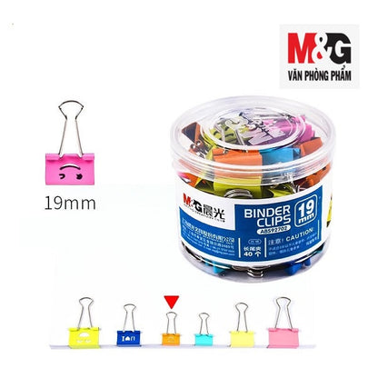 M&G Office Clips Smiley 19mm - 40pcs No: ABS92702