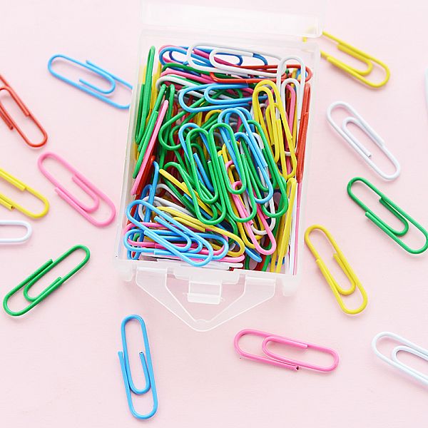 مجموعة مشابك ورق ملونة من إم آند جي تشنغوانغ، رقم 3، للمكتب - 100 قطعة - رقم المنتج: ABS91699