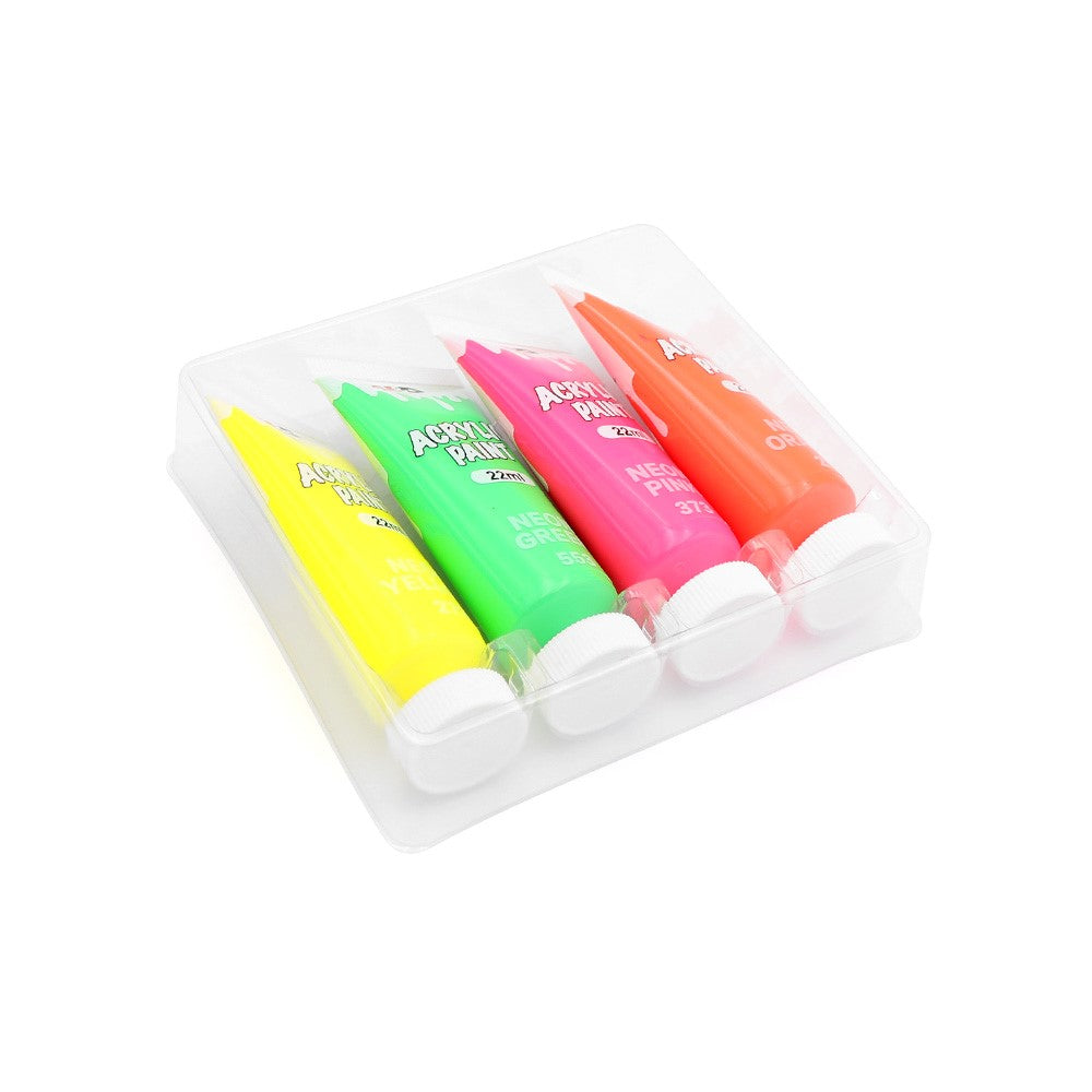 M&G Chenguang Acrylic paints  22 ml Neon - set of 4 - No:APL976S2