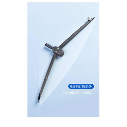 بوصلة معدنية فاخرة من إم آند جي تشنغوانغ، لون أسود مطفي نقي - رقم: ACS90884