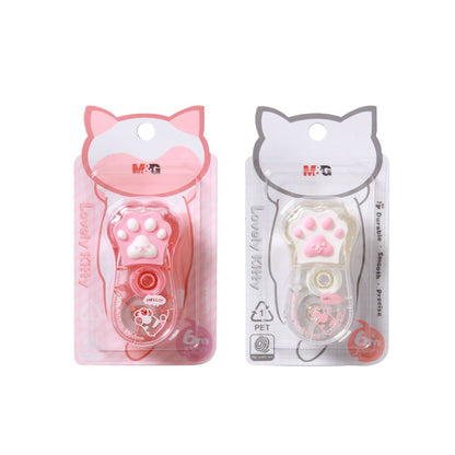 شريط تصحيح M&amp;G Chenguang Lovely Kitty، 6 أمتار × 5 ملم، شكل مخلب قطة لطيف - قطعة واحدة - رقم: ACT75172