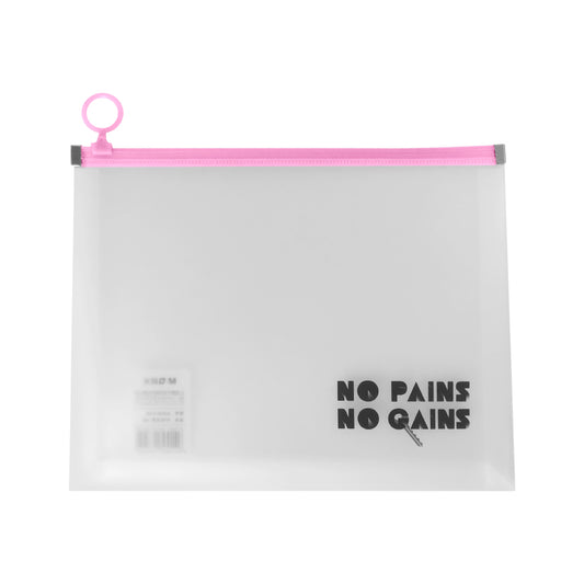 M&G Chenguang plastic zipper Stationery bag clear zip lock A5 - No:ADMN4156