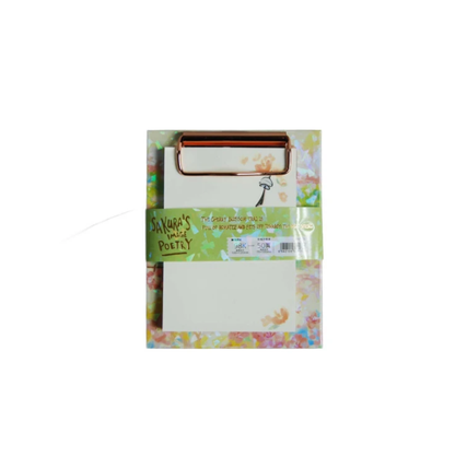 M&G Sakura Time Mini Clip Board with 50 Sheet 12.5x10 cm No:G98575 (Assorted Colours)