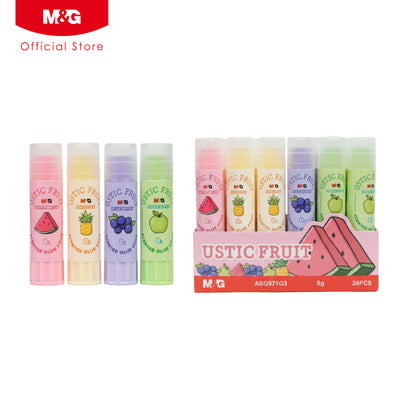 M&G Chenguang USTIC Fruit Scented Glue Stick 8g – ASG971G3 – Smooth Adhesive Glue for School & Crafts - 1pcs - No: ASG971G3