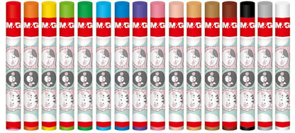 M&G Chenguang Oil Crayons, 16 Pastel Colors for Smooth Coloring in Art - No:AGM900M1
