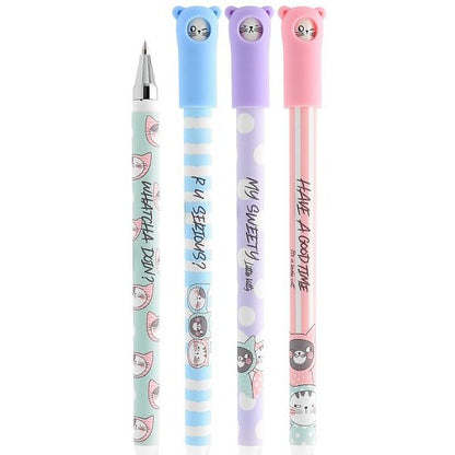 M&G Chenguang My Sweety Little Kitty So Many Cats Gel Pen Smooth Writing, Quick-Dry Ink, 0.7mm, Blue - 1pcs- No:AGPC5279