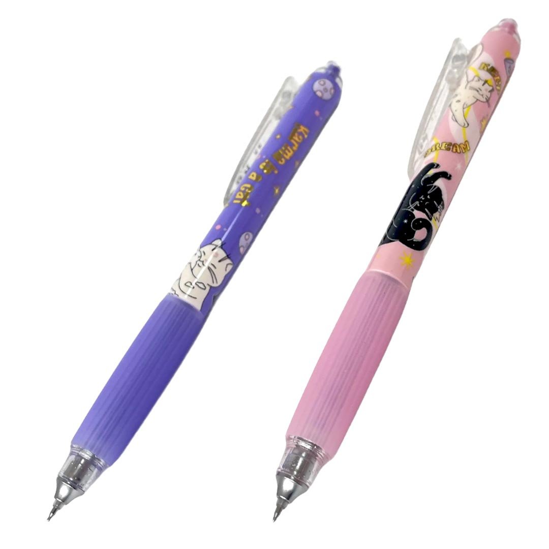 M&G Chenguang Cat Gel Pen 0.5mm Blue Ink – Cute Cat Design, Smooth Writing Gel Pen for School, Office & Daily Use - 1pcs - No:  AGPK2674
