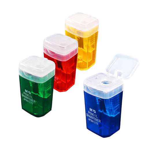 M&G Chenguang Single Hole Storage Pencil Sharpener Colourful Student Sharp for Kids, Students & Artists - 1pcs - No: APSN1275