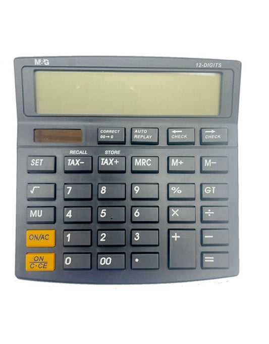 M&G Black Calculator Check & Tax No: ADG981G1