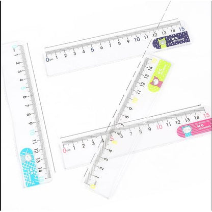 M&G Chenguang So Many Cats Plastic Ruler 15cm - 1pcs - No:ARL960H9