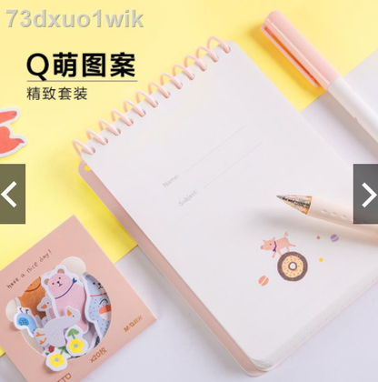 مجموعة هدايا M&amp;G Chenguang: قلم جل، ملصق، فاصل كتاب، كتاب حلزوني - رقم: HAGP1531