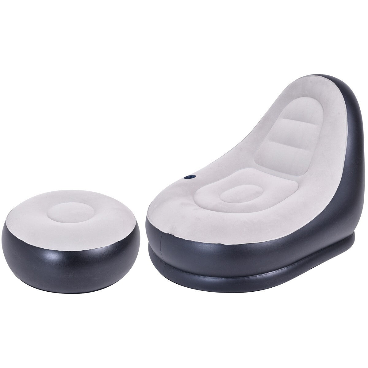 Jilong Avenli inflatable lounge chair with stool 125x100x85 cm - No:22321