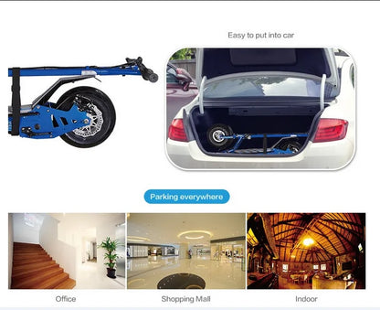 UberScoot 300W 36V Stand Up Electric Scooter with Seat - No: ES03-300W