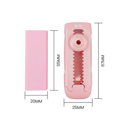 M&G Chenguang Sliding Eraser – Retractable Push-Pull Eraser – Refillable TPE Eraser – Assorted Colors - 1pcs - No: AXPQ4273