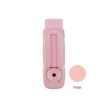 M&G Chenguang Sliding Eraser – Retractable Push-Pull Eraser – Refillable TPE Eraser – Assorted Colors - 1pcs - No: AXPQ4273