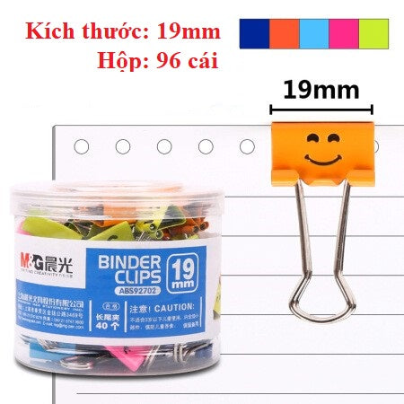 M&G Office Clips Smiley 19mm - 40pcs No: ABS92702