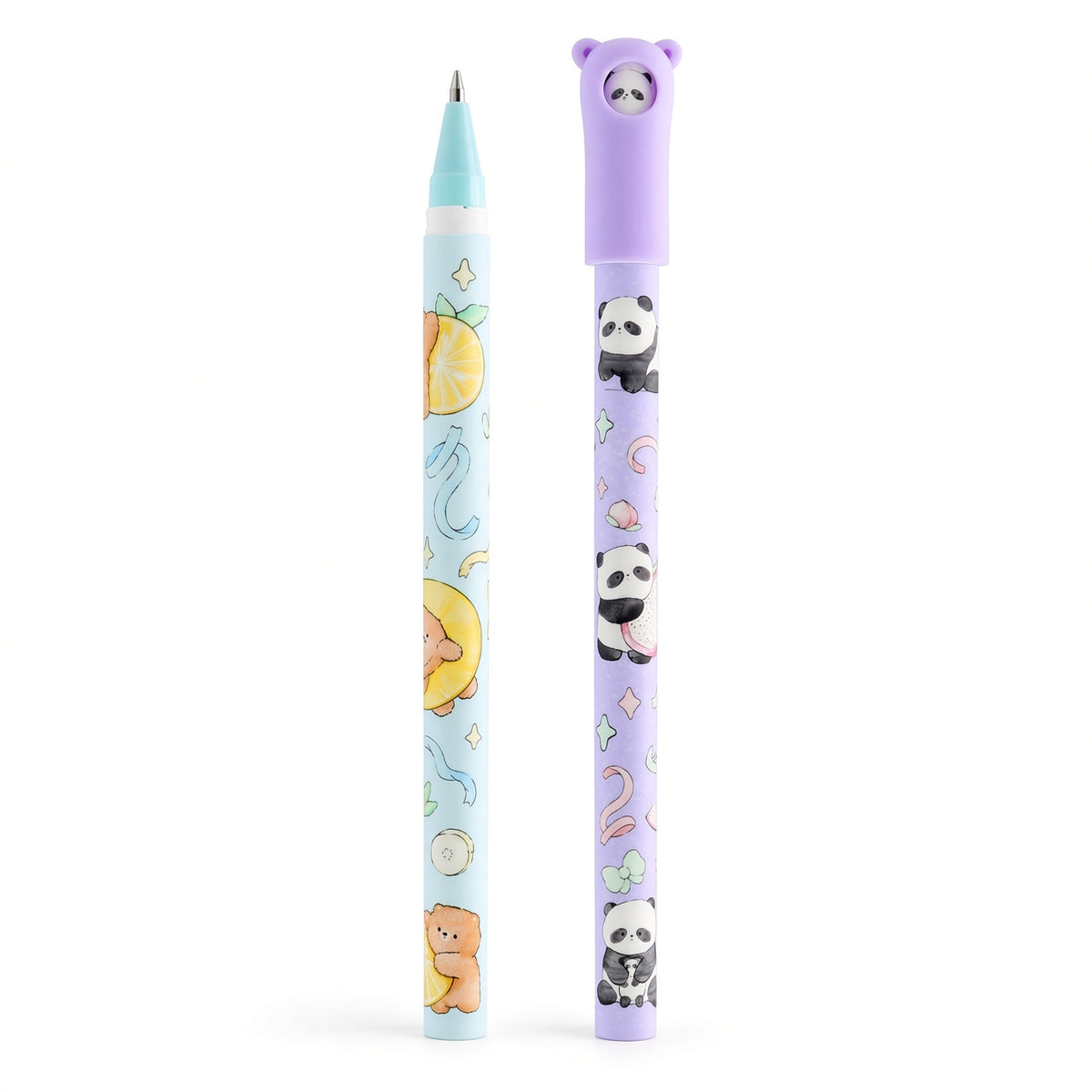 M&G Chenguang Stay Creative Gel Pen 0.7mm – Blue Ink – Cute Bear & Panda Design – 1pcs - No: AGPC52R9B