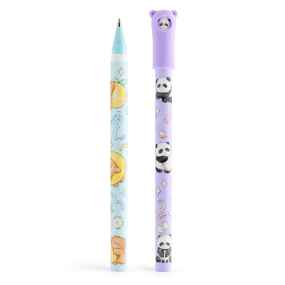 M&G Chenguang Stay Creative Gel Pen 0.7mm – Blue Ink – Cute Bear & Panda Design – 1pcs - No: AGPC52R9B