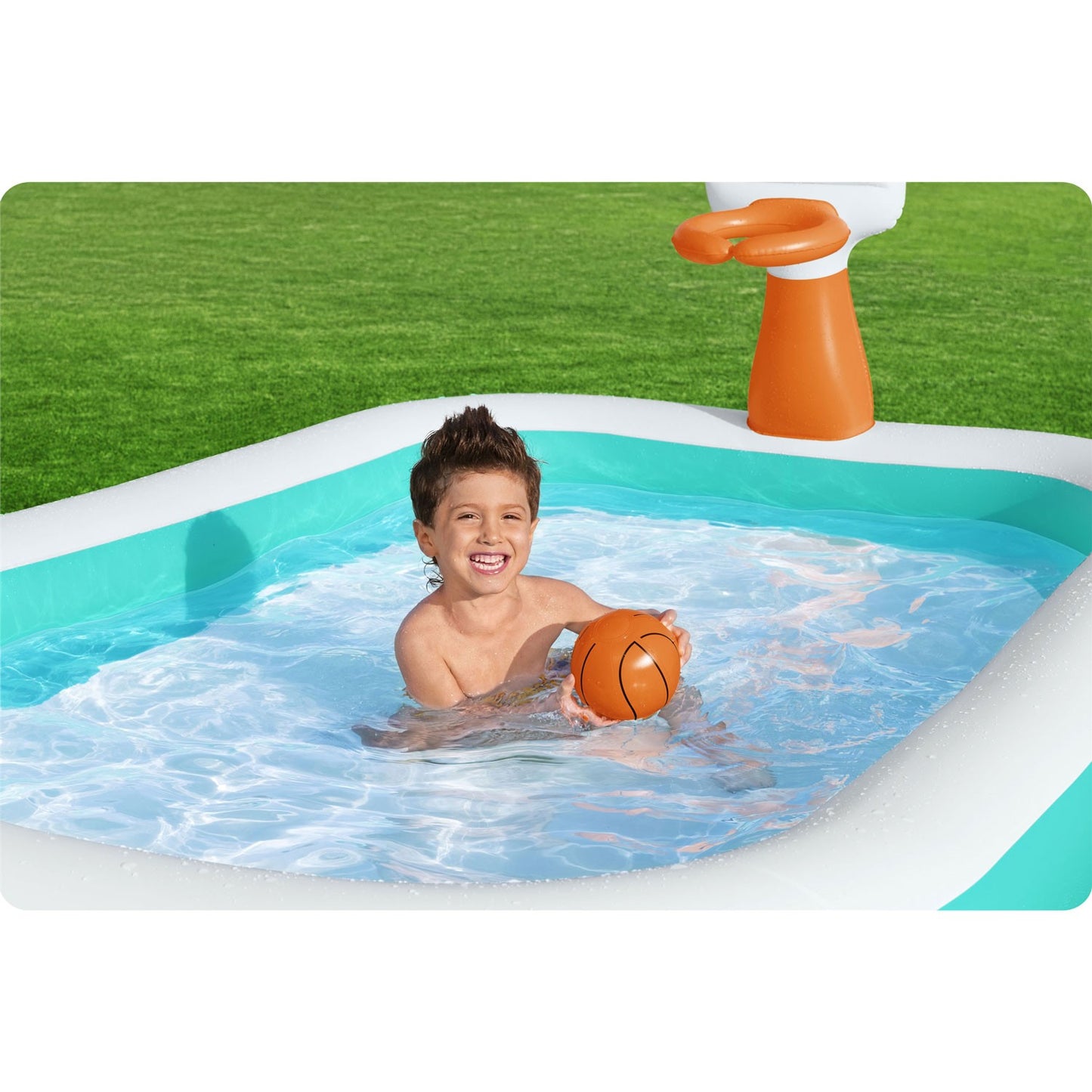 Bestway Dunk'N Splash Inflatable Pool - Inflatable play ground 251 x 168 x 102 cm - No:54445
